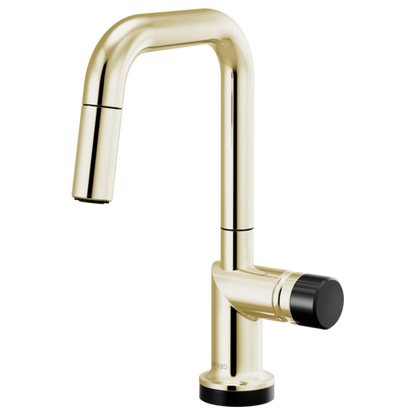 Brizo Odin 64965LF SmartTouch Pull-Down Prep Kitchen Faucet with Square Spout - Less Handle