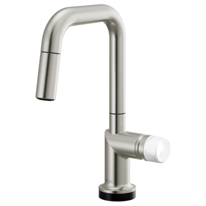 Brizo Odin 64965LF SmartTouch Pull-Down Prep Kitchen Faucet with Square Spout - Less Handle