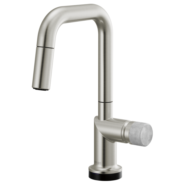 Brizo Odin 64965LF SmartTouch Pull-Down Prep Kitchen Faucet with Square Spout - Less Handle