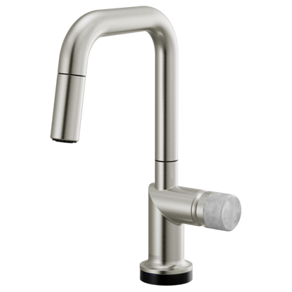 Brizo Odin 64965LF SmartTouch Pull-Down Prep Kitchen Faucet with Square Spout - Less Handle
