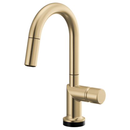 Brizo Odin 64975LF SmartTouch Pull-Down Prep Kitchen Faucet with Arc Spout - Less Handle