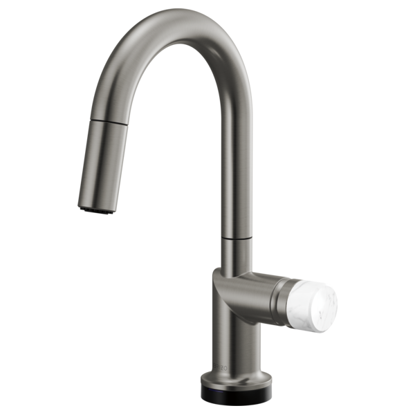 Brizo Odin 64975LF SmartTouch Pull-Down Prep Kitchen Faucet with Arc Spout - Less Handle