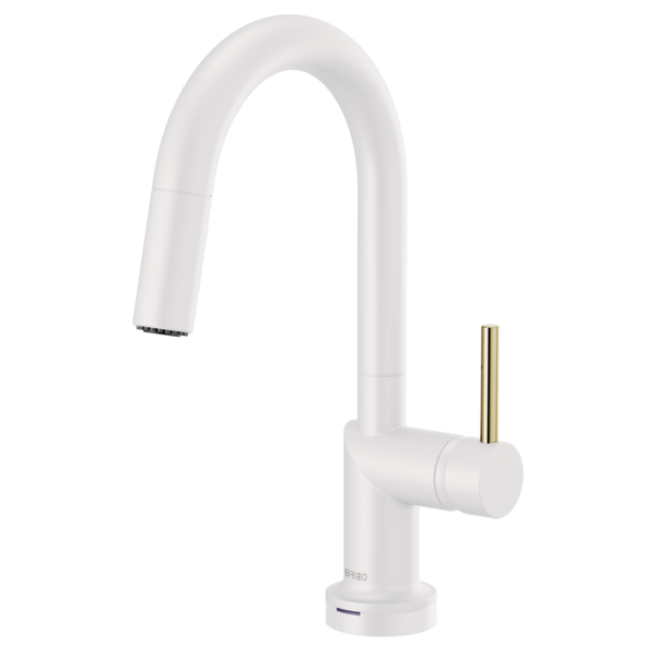 Brizo Odin 64975LF SmartTouch Pull-Down Prep Kitchen Faucet with Arc Spout - Less Handle