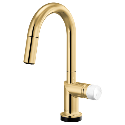 Brizo Odin 64975LF SmartTouch Pull-Down Prep Kitchen Faucet with Arc Spout - Less Handle