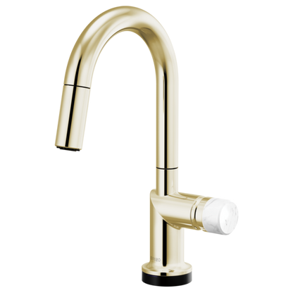 Brizo Odin 64975LF SmartTouch Pull-Down Prep Kitchen Faucet with Arc Spout - Less Handle
