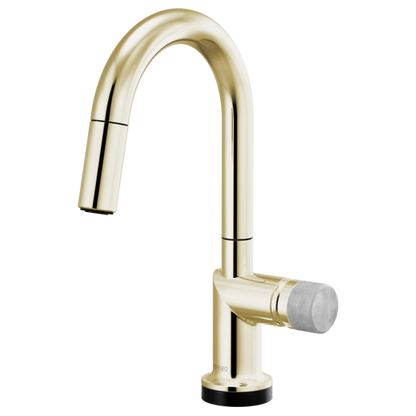 Brizo Odin 64975LF SmartTouch Pull-Down Prep Kitchen Faucet with Arc Spout - Less Handle