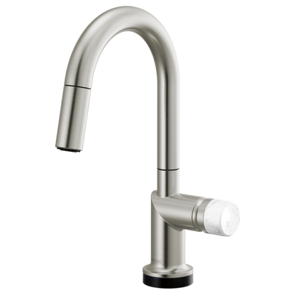 Brizo Odin 64975LF SmartTouch Pull-Down Prep Kitchen Faucet with Arc Spout - Less Handle