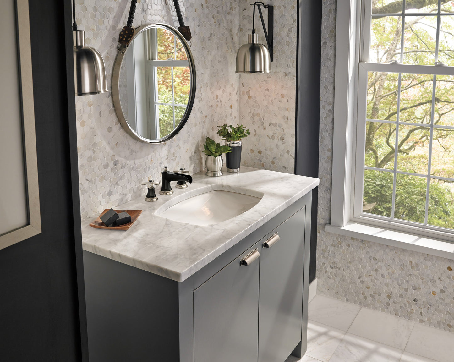 Brizo Rook 65361LF Widespread Lavatory Faucet with Channel Spout - Less Handles 1.2 GPM
