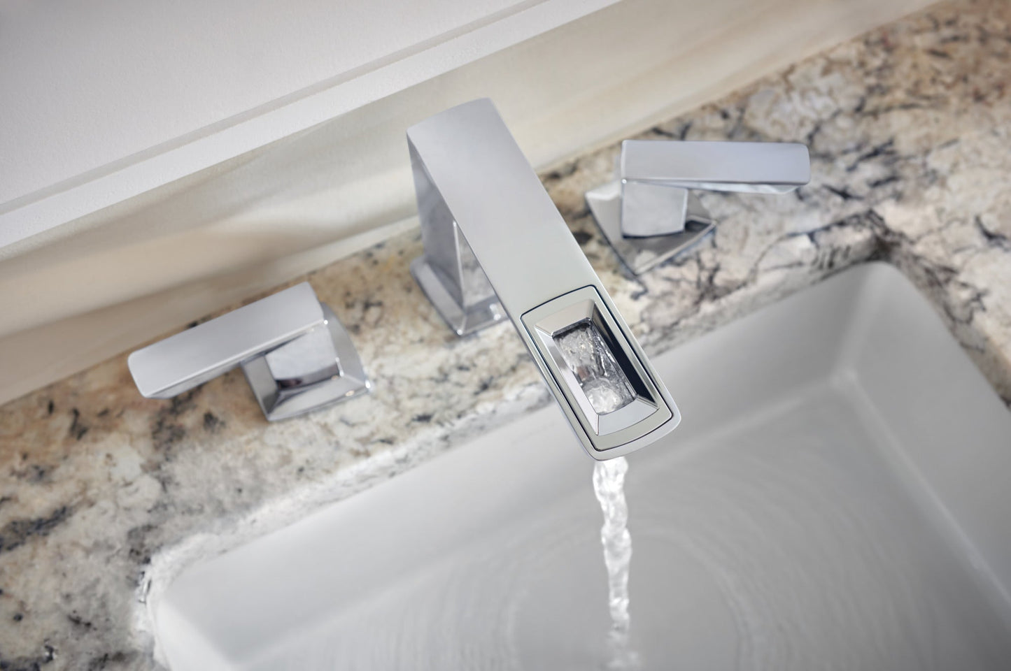 Brizo Vettis 65386LF Widespread Lavatory Faucet With Open-Flow Spout 1.2 GPM