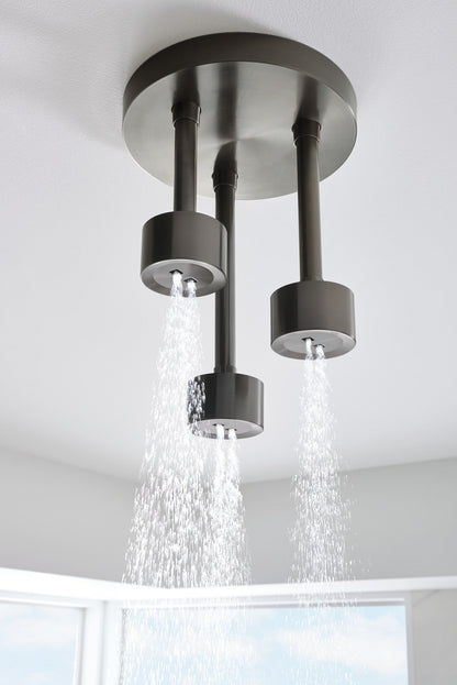 Brizo Essential Shower 81335 Linear Round Single-Function H2Okinetic Pendant Raincan Shower Head