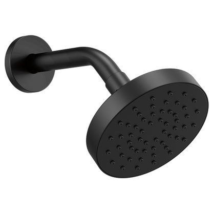 Brizo Essential Shower 82392 5" Linear Round Single-Function Wall Mount Shower Head - 2.5 GPM, matte black - view 2