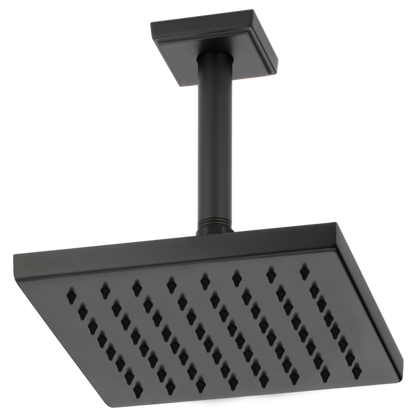 Brizo Essential Shower 83341 8" Linear Square Single-Function Raincan Shower Head - 1.75 GPM, matte black - view 2