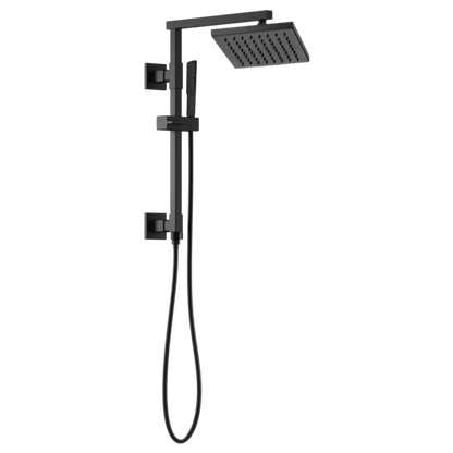 Brizo Essential Shower 83341 8" Linear Square Single-Function Raincan Shower Head - 1.75 GPM, matte black - view 3