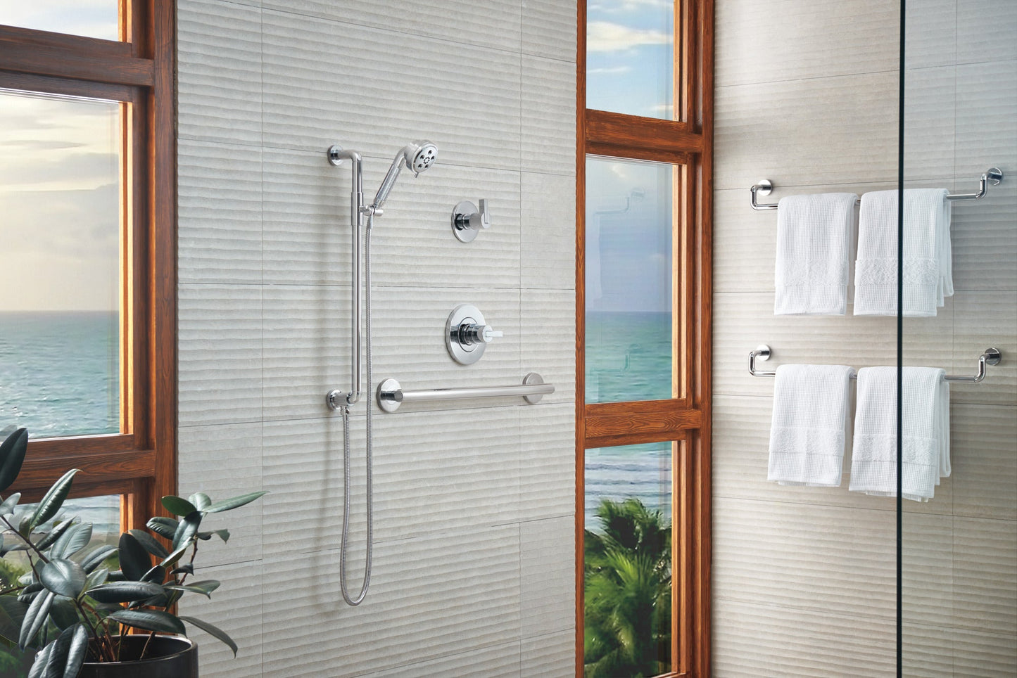Brizo Litze 85735 Slide Bar Handshower with H2OKINETIC Technology