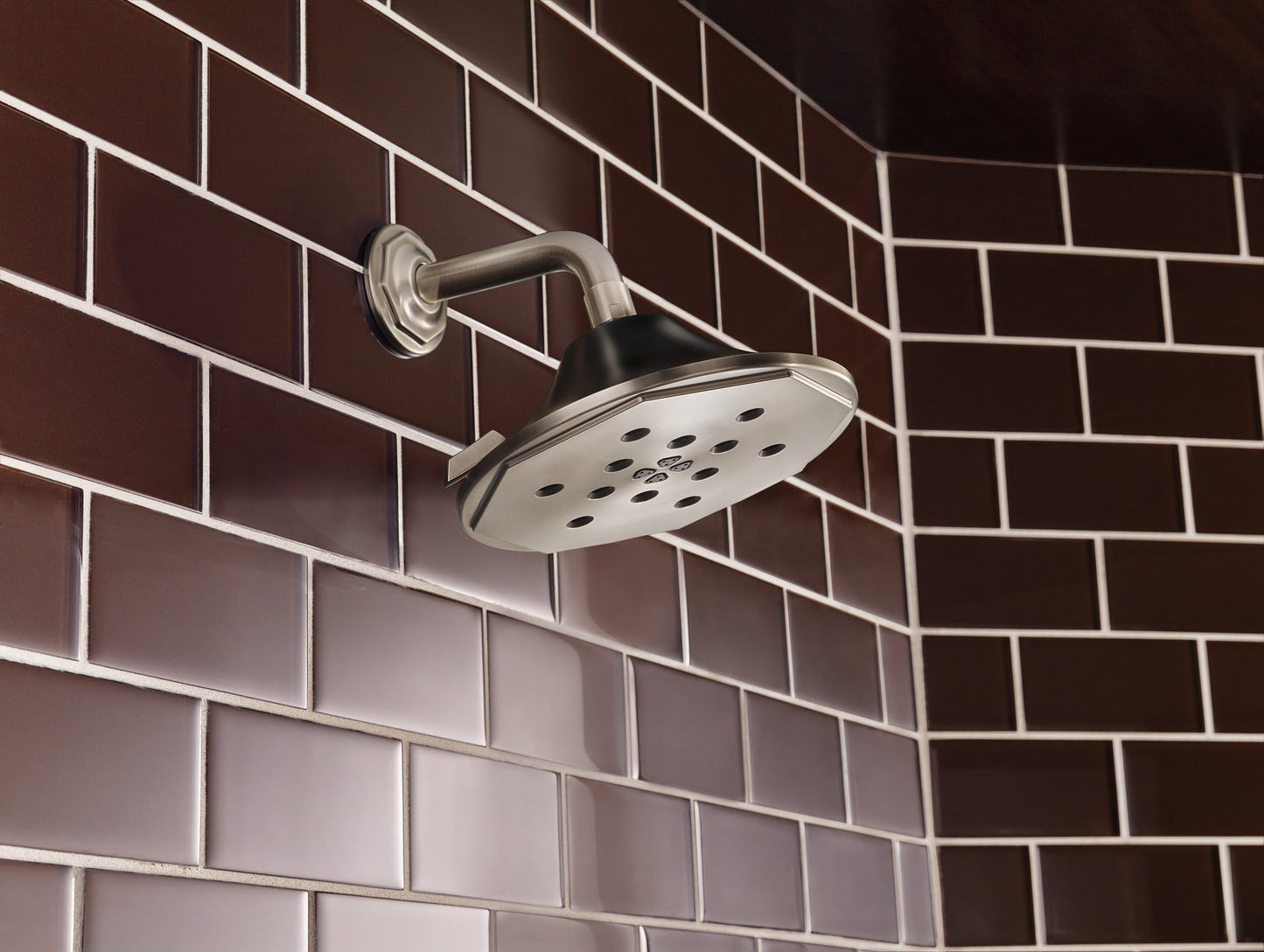 Brizo Rook 87461 4-Function Raincan Showerhead With H2OKinetic Technology