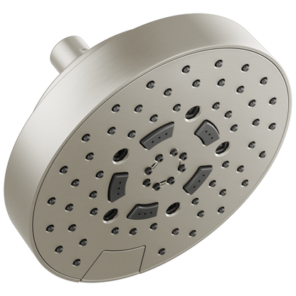 Brizo Essential Shower 87492 7" Linear Round H2Okinetic Multi-Function Wall Mount Shower Head - 2.5 GPM