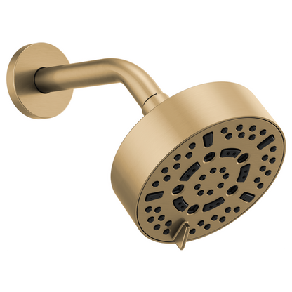Brizo Essential Shower 87292 5” Linear Round H2Okinetic Multi-Function Wall Mount Shower Head - 2.5 GPM, luxe gold - view 2