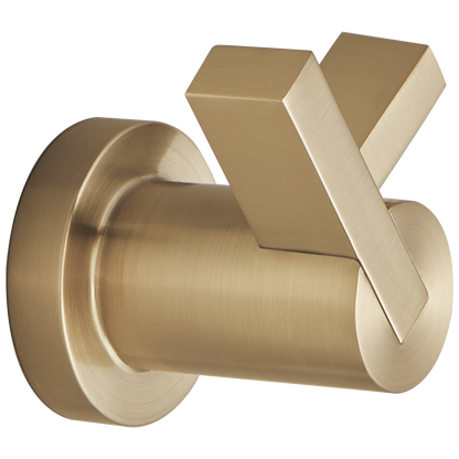 Brizo Litze 693535 Double Robe Hook, luxe gold