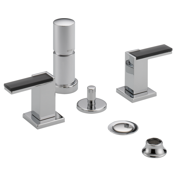 Brizo Siderna HL5382 Widespread Lavatory and Bidet Solar Gray Glass Lever Handle Kit