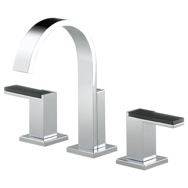 Brizo Siderna HL5382 Widespread Lavatory and Bidet Solar Gray Glass Lever Handle Kit