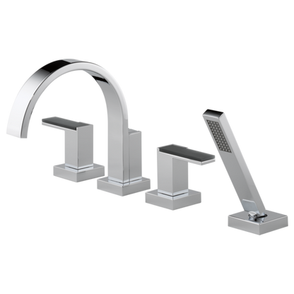 Brizo Siderna HL682 Roman Tub Faucet Solar Gray Glass Lever Handle Kit