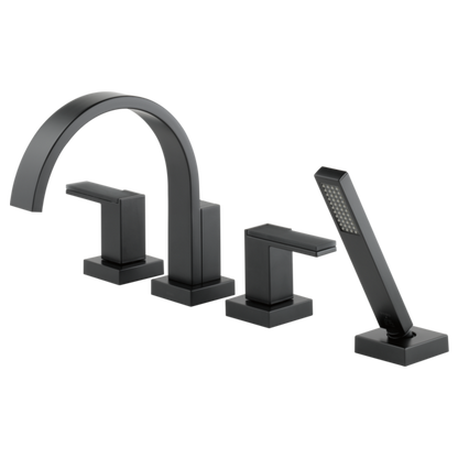 Brizo Siderna HL682 Roman Tub Faucet Solar Gray Glass Lever Handle Kit