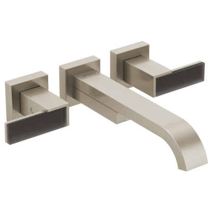 Brizo Siderna HL70482 Two-Handle Wall Mount Tub Filler Solar Gray Glass Lever Handle Kit