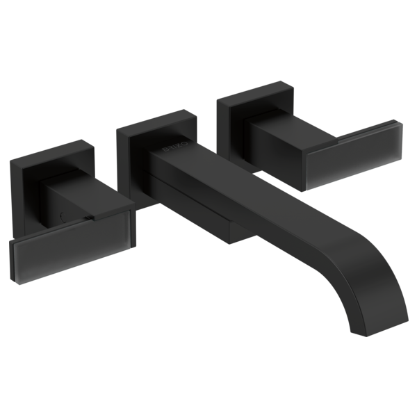 Brizo Siderna HL70482 Two-Handle Wall Mount Tub Filler Solar Gray Glass Lever Handle Kit