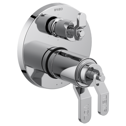 Brizo Litze HL7534 TempAssure Thermostatic Valve With Integrated Diverter Industrial Lever Handle Kit