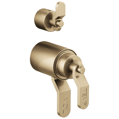 Brizo Litze HL7534 TempAssure Thermostatic Valve With Integrated Diverter Industrial Lever Handle Kit