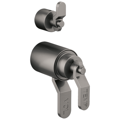 Brizo Litze HL7534 TempAssure Thermostatic Valve With Integrated Diverter Industrial Lever Handle Kit