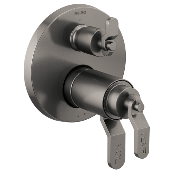 Brizo Litze HL7534 TempAssure Thermostatic Valve With Integrated Diverter Industrial Lever Handle Kit