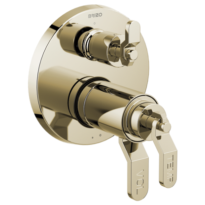 Brizo Litze HL7534 TempAssure Thermostatic Valve With Integrated Diverter Industrial Lever Handle Kit
