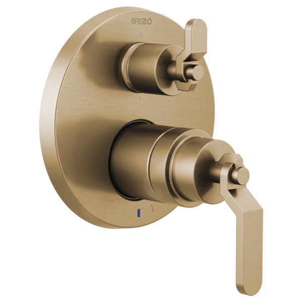 Brizo Litze HL75P34 Pressure Balance Valve with Integrated Diverter Trim Industrial Lever Handle Kit