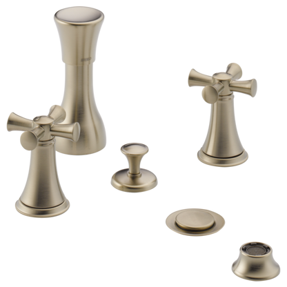 Brizo Baliza HX505 Widespread Lavatory Cross Handle Kit, brushed nickel - view 2