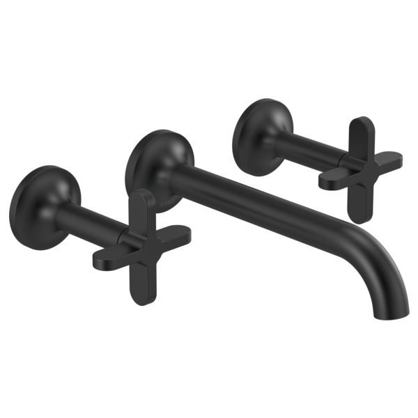 Brizo Jason Wu for Brizo HX5875 Wall Mount Lavatory Cross Handles, matte black 3 - view 3
