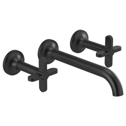 Brizo Jason Wu for Brizo HX5875 Wall Mount Lavatory Cross Handles, matte black 3 - view 3