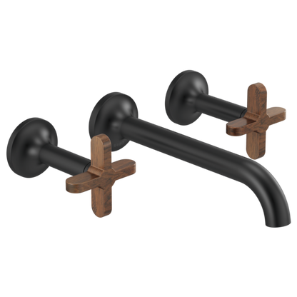 Brizo Jason Wu for Brizo HX5875 Wall Mount Lavatory Cross Handles, matte black - view 2