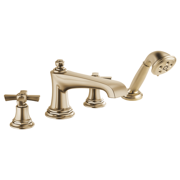 Brizo Rook T67460 Roman Tub Faucet with Handshower - Less Handles