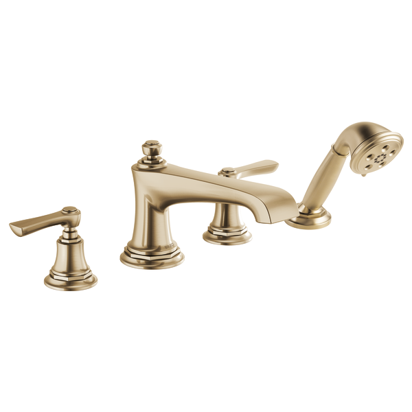 Brizo Rook T67460 Roman Tub Faucet with Handshower - Less Handles