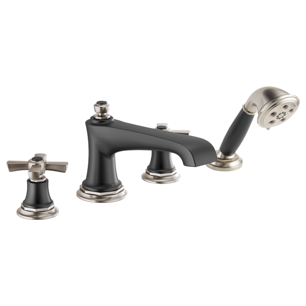 Brizo Rook T67460 Roman Tub Faucet with Handshower - Less Handles