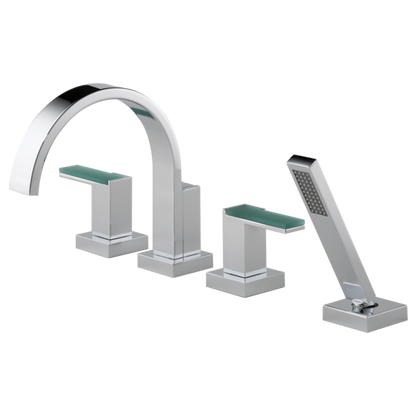 Brizo Siderna T67480 Roman Tub Faucet with Hand Shower - Less Handles