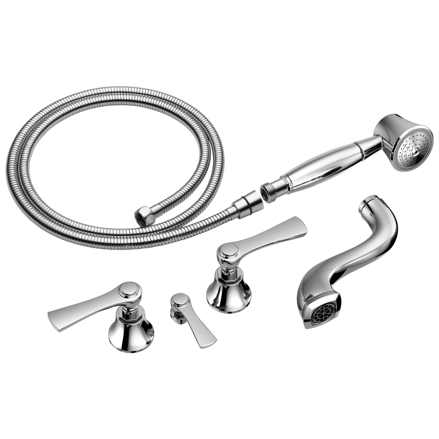 Brizo Rook T70360 Two-Handle Tub Filler Trim Kit with Lever Handles