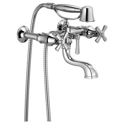 Brizo Rook T70361 Two-Handle Tub Filler Trim Kit with Cross Handles
