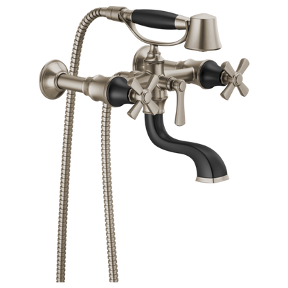 Brizo Rook T70361 Two-Handle Tub Filler Trim Kit with Cross Handles
