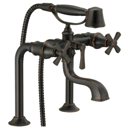 Brizo Rook T70361 Two-Handle Tub Filler Trim Kit with Cross Handles