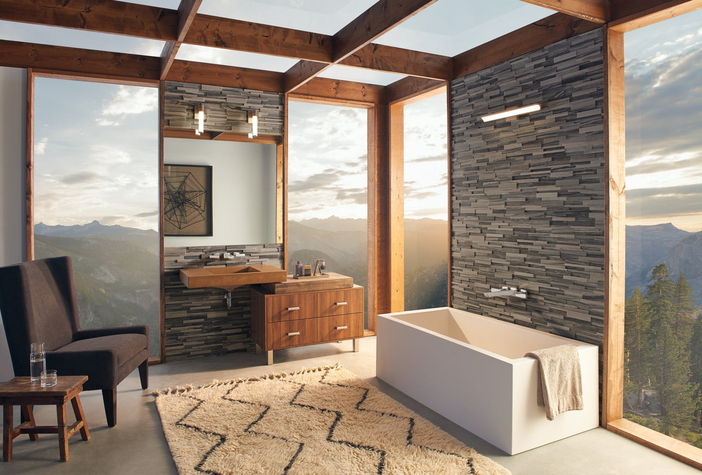 Brizo Vettis T70488 Two-Handle Wall Mount Tub Filler