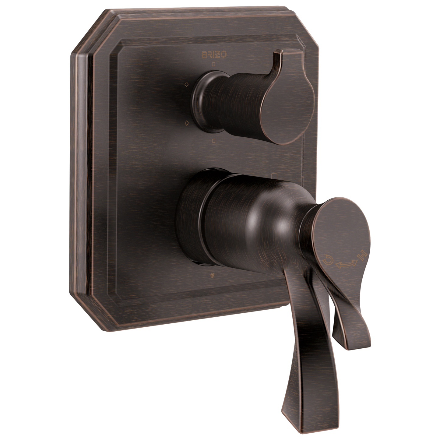 Brizo Virage T75630 TempAssure Thermostatic Valve with Integrated 6-Function Diverter Trim