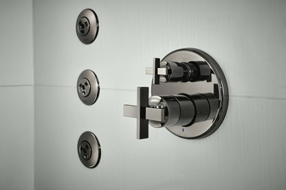 Brizo Levoir T75P598 Pressure Balance Valve With Integrated 3-Function Diverter Trim - Less Handles
