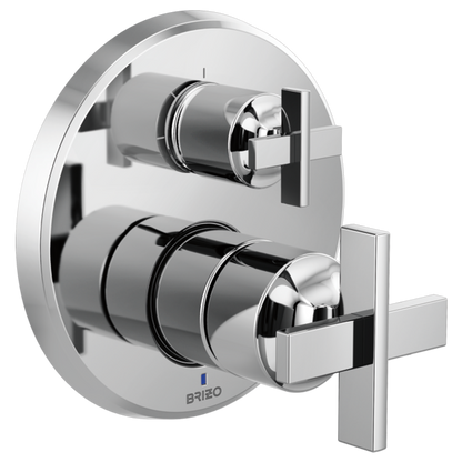 Brizo Levoir T75P598 Pressure Balance Valve With Integrated 3-Function Diverter Trim - Less Handles